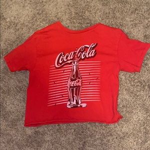 coca-cola red crop top